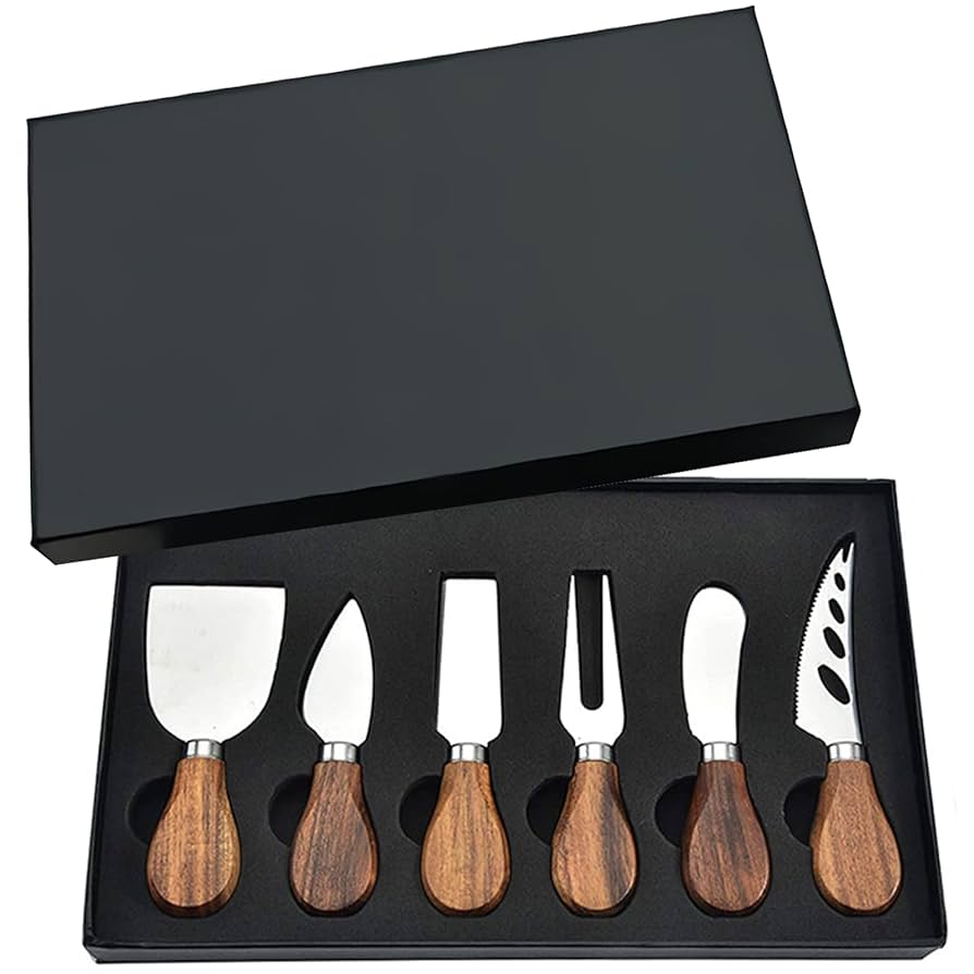 Amazon.com: Cheese Knives Set, 6-Piece Stainless Steel